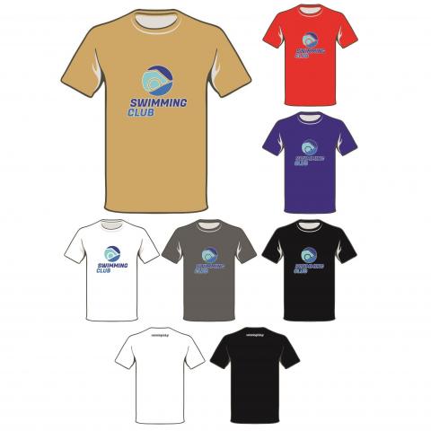 Κοντομάνικα μπλουζάκια T-shirt με το νέο λογότυπο του SwimmingClub